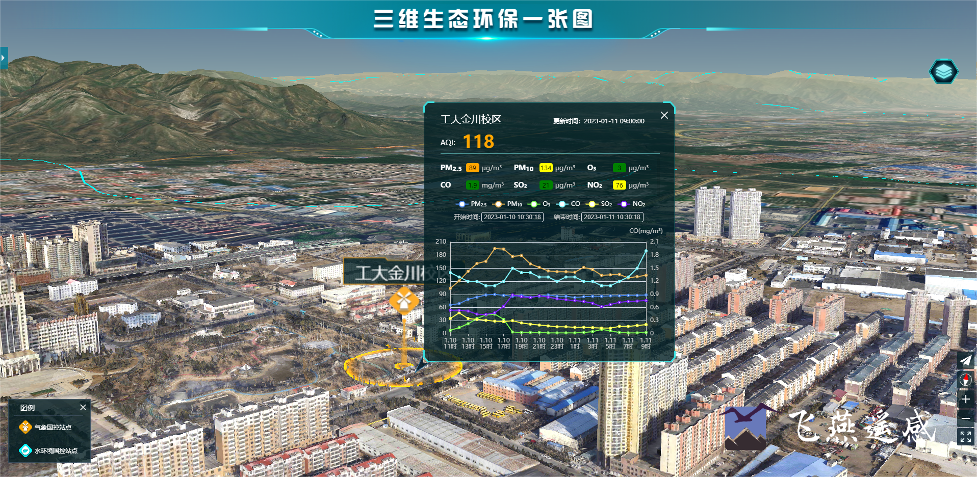 智慧環(huán)保三維可視化系統(tǒng)平臺，生態(tài)環(huán)境立體場景“入行入心”