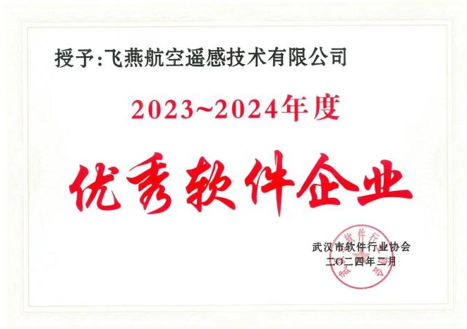 2023年度武漢市軟件行業(yè)“優(yōu)秀企業(yè)”、“優(yōu)秀工作者”稱號花落飛燕遙感